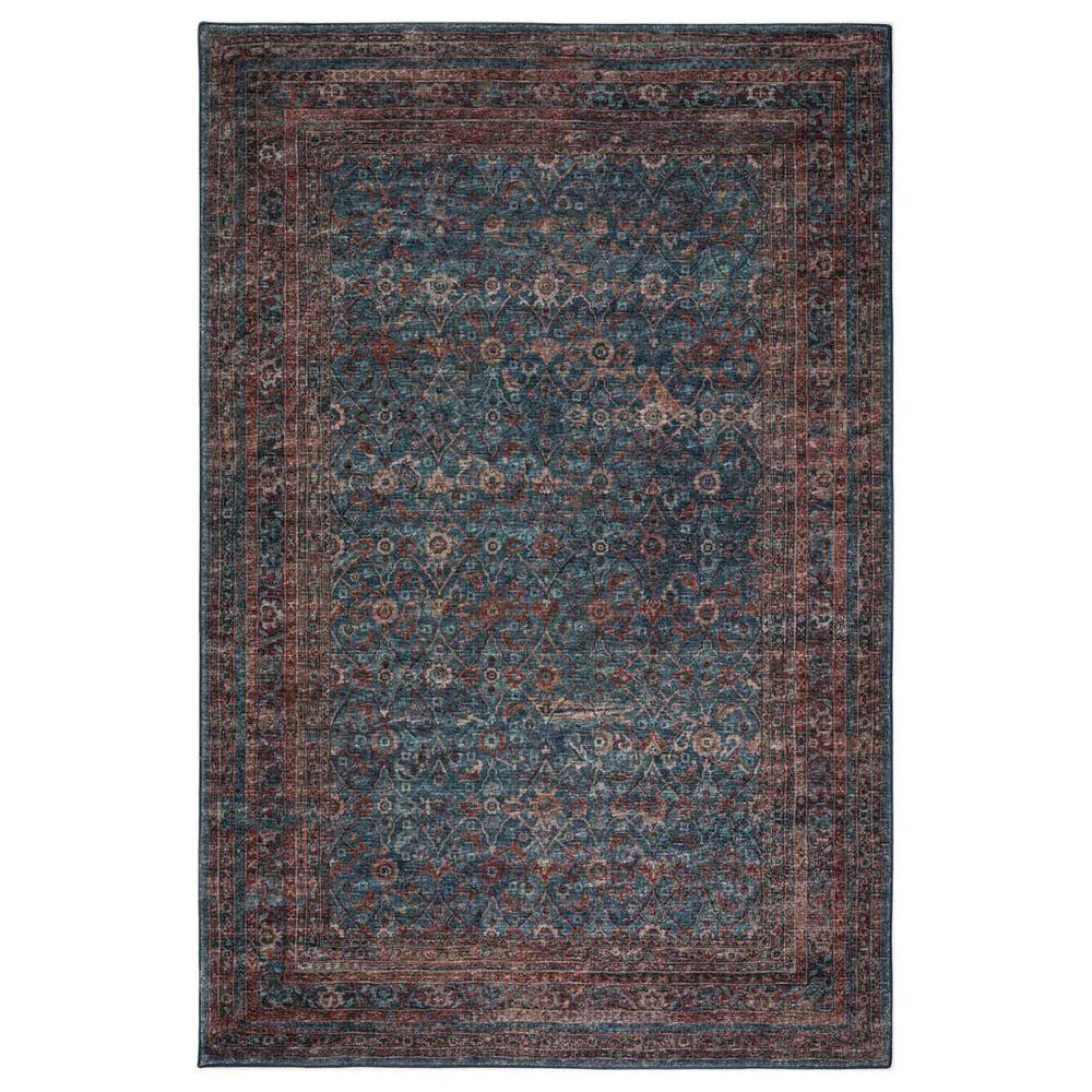 Dalyn Rug Company Jericho Traditional 6" Round Navy Indoor/Outdoor Area Rug, , large