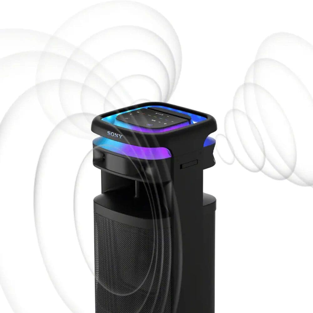 Sony ULT Tower 10 Party Speaker with ULT Mic Wireless Microphone in Black, , large