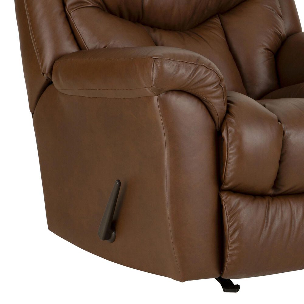 HomeStretch Jester Banded Manual Rocker Recliner in Brown, , large