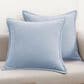 BCP Home 20" x 20" Chenille Throw Pillow in Cashmere Blue (Set of 2), , large