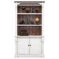 Wycliff Bay Durham 3-Shelf Adjustable Bookcase in Weathered White and Cherry, , large
