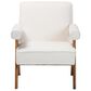 Baxton Studio Georgina Accent Chair in Cream, , large