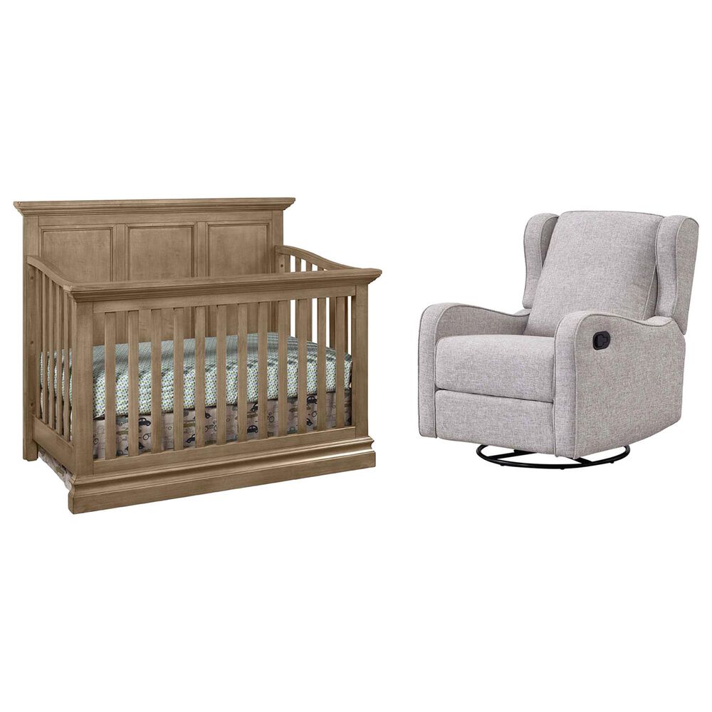 Eastern Shore Pine Ridge 2 Piece Convertible Crib with Skylar Glider in Cashew, , large