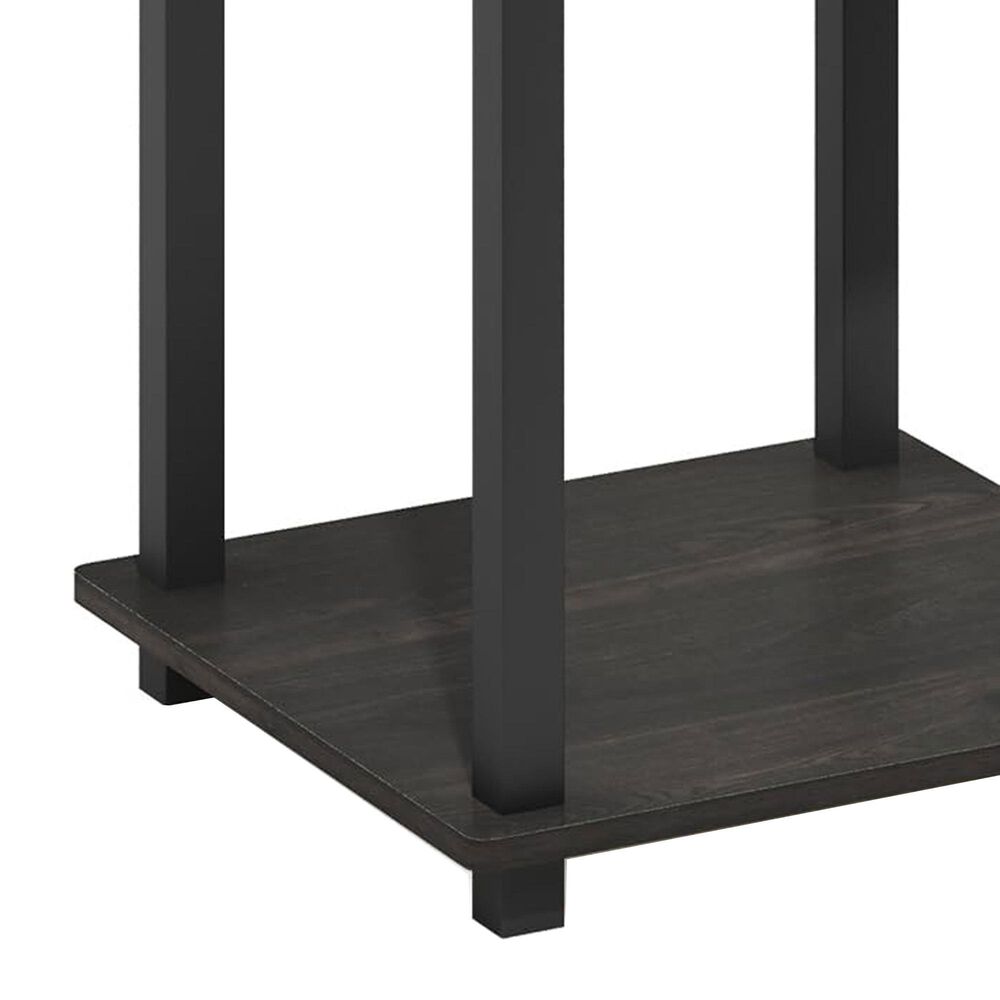 HOMLUX 2-Tier End Table in Espresso and Black (Set of 2), , large