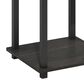HOMLUX 2-Tier End Table in Espresso and Black (Set of 2), , large