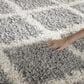 Safavieh Dallas Shag SGD258G-26 2"3" x 6" Grey/Ivory Runner, , large