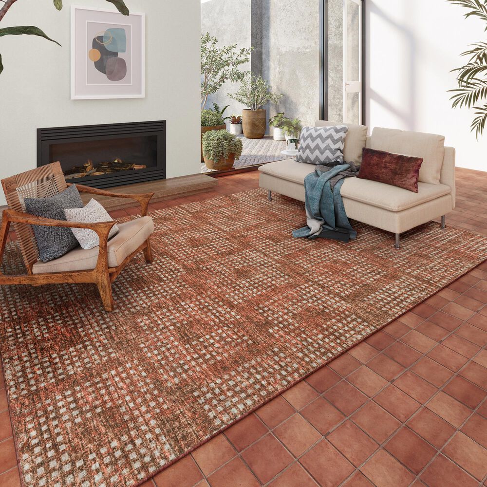 Dalyn Rug Company Delano 10&#39; x 14&#39; Paprika Indoor/Outdoor Area Rug, , large