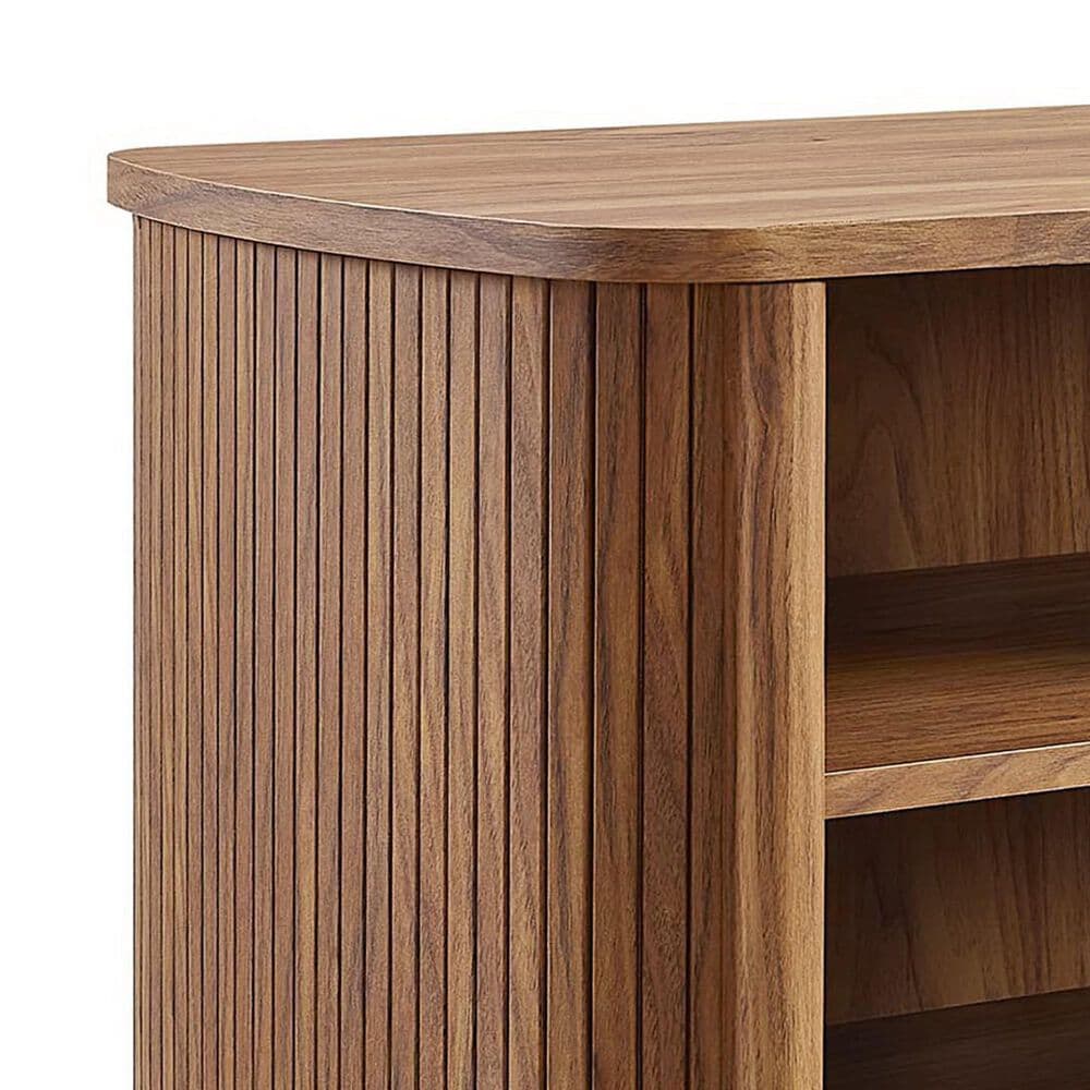 Modway Cadence Open 2 Shelves Nightstand in Walnut, , large