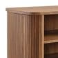 Modway Cadence Open 2 Shelves Nightstand in Walnut, , large