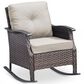 Sunwell Garden 3-Piece Patio Chat Set with Two Rocking Chair in Beige, , large