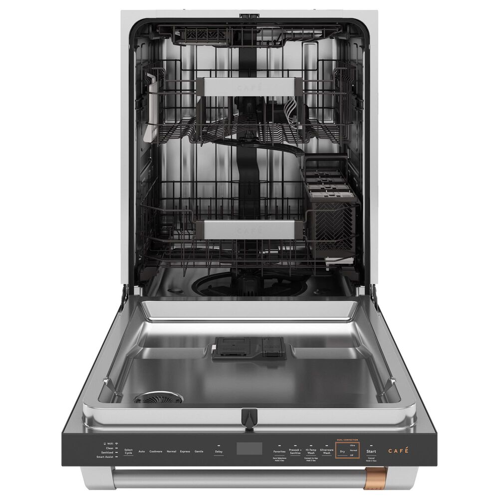 Cafe 4pc Kitchen Package with Refrigerator, Range, Microwave, and Dishwasher in Stainless Steel, , large