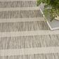 Nourison Positano POS03 Grey and Ivory 9" x 12" Indoor/Outdoor Area Rug, , large