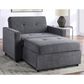 Steve Silver Convertible Sleeper Chair in Gray, , large