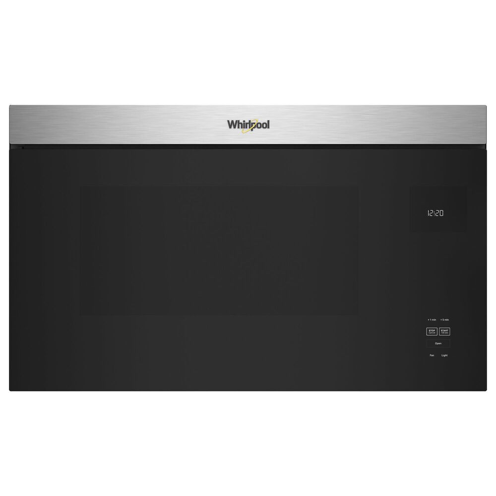 Whirlpool 2pc Kitchen Package with 30-inch Smart Gas Range with Air Cooking Technology, No Preheat Air Fry, Steam/Self Clean and High Speed Preheat and 1.1 Cu. Ft. Flush Mount Microwave with Turntable-Free Design in Stainless Steel, , large