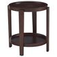 Riverside Furniture Walnut Park Chairside Table in Dark Walnut, , large