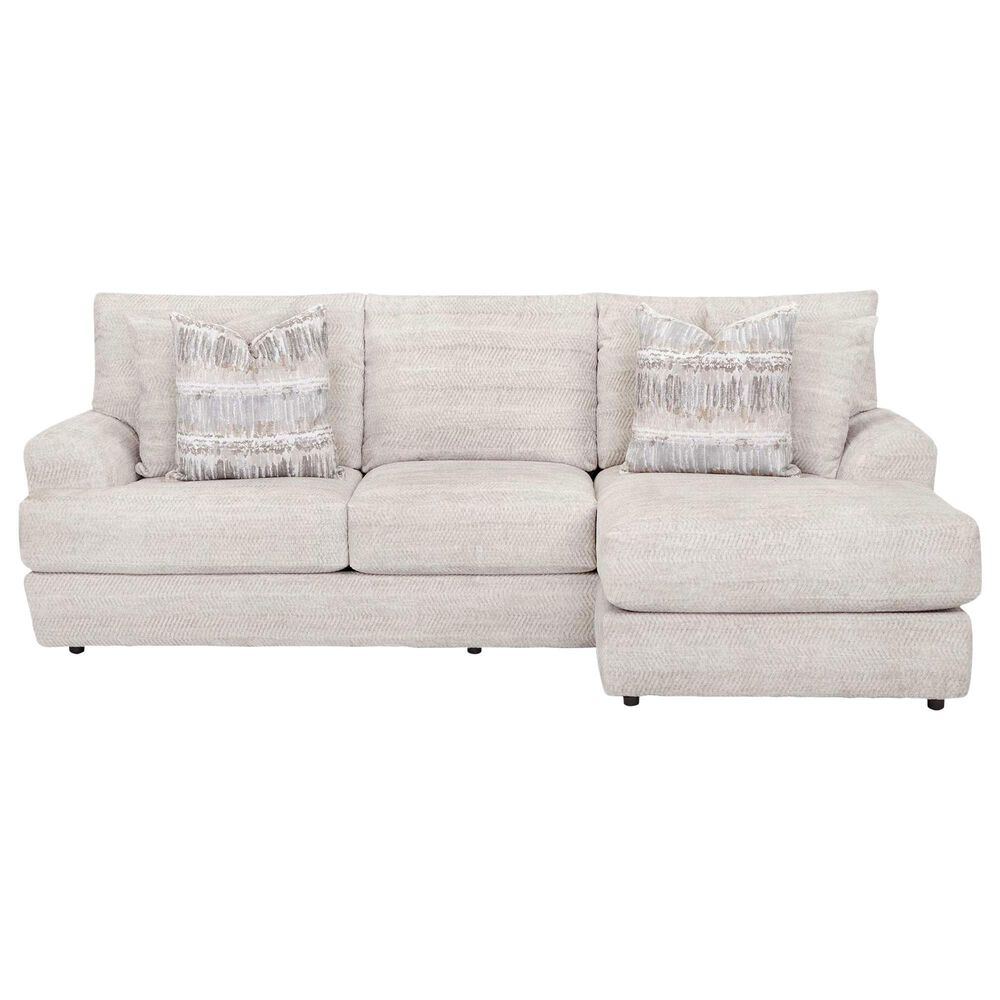 Moore Furniture Nash Reversible Sofa with Chaise in Tidal Sand, , large