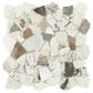 Dal-Tile Gamma Illusive 13"" X 13"" PEBBLE Natural Stone Mosaic Sheet, , large