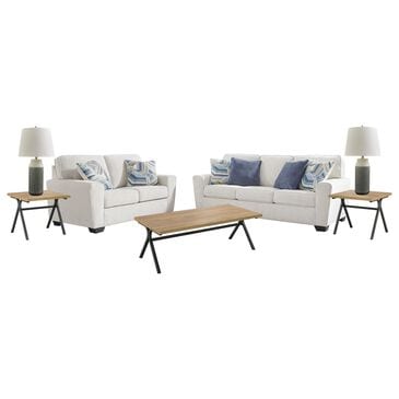 Ashley 7-Piece Living Room Set in Snow, , large