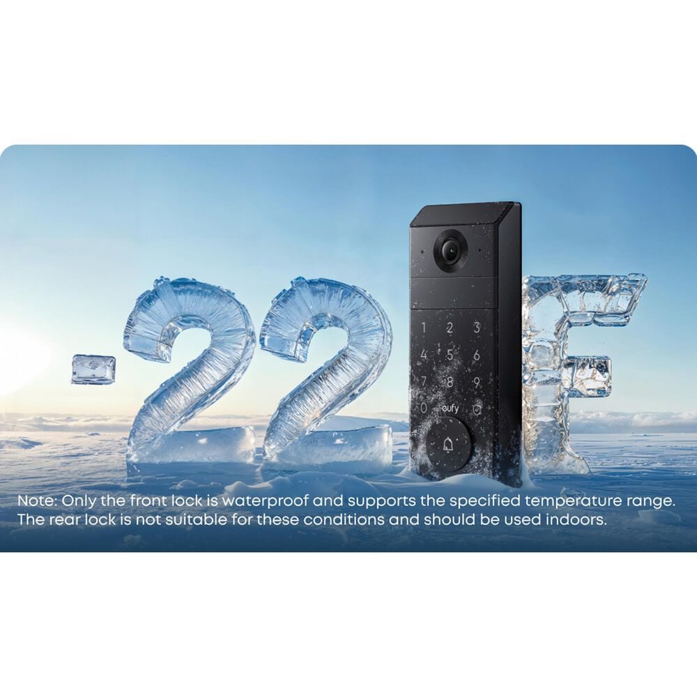 eufy FamiLock S3 Max Video Doorbell and Palm Scanner in Black, , large