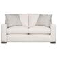 Bernhardt Germain Stationary Loveseat in White and Cream, , large