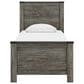 Ashley Frandern 4-Piece Twin Panel Bedroom Set in Rustic Warm Gray, , large