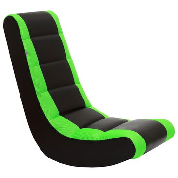 Sanford Classic Video Rocker Gaming Chair in Green and Black, , large