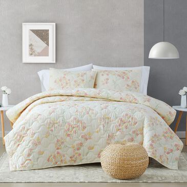 Pem America Vivian 3-Piece Full/Queen Quilt Set in Off White, , large