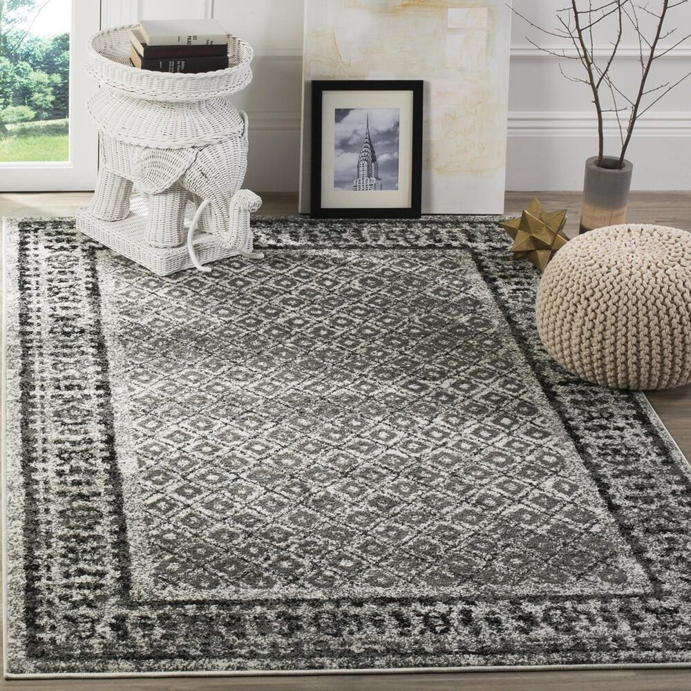 Safavieh Adirondack ADR110B-5 5"1" x 7"6" Ivory/Silver Area Rug, , large