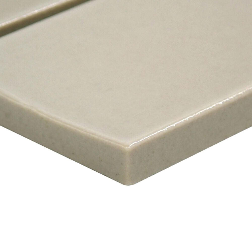 Emser Kaizen Oat 2" x 8" Rectangle on 9" x 15" Satin Porcelain Mosaic Sheet, , large