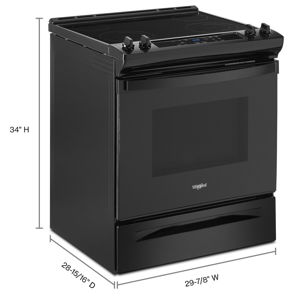 Whirlpool 4.8 Cu. Ft. Tall Range with Self Clean Oven Cycle in Black, , large