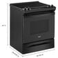 Whirlpool 4.8 Cu. Ft. Tall Range with Self Clean Oven Cycle in Black, , large