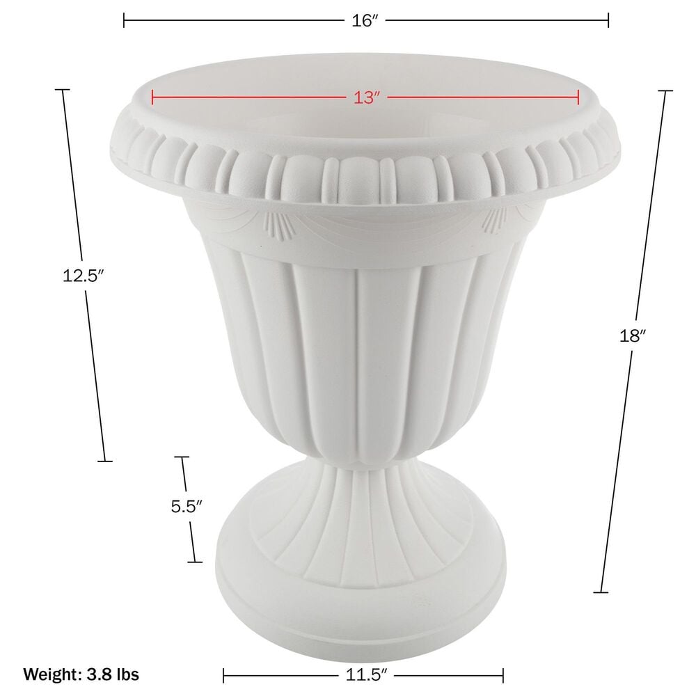 Timberlake Large Front Door Urn in White (Set of 2), , large