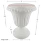 Timberlake Large Front Door Urn in White (Set of 2), , large