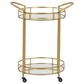 Ashley Wynora Bar Cart in Goldtone, , large