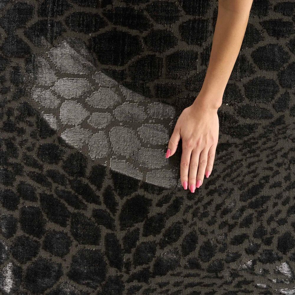 Nourison Desire Charcoal and Silver 9&#39; x 12&#39; Area Rug, , large