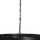 Creative Coop Laurel 2-Tier Draped Wood Bead Chandelier in Black, , large