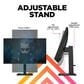 HP Omen 24" FHD 165Hz Gaming Monitor in Black, , large