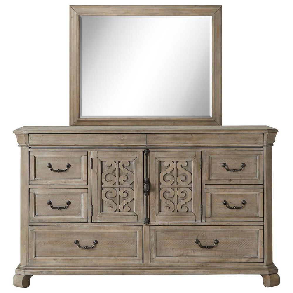 Nicolette Home Tinley Park Dresser and Mirror in Dove Tail Gray, , large