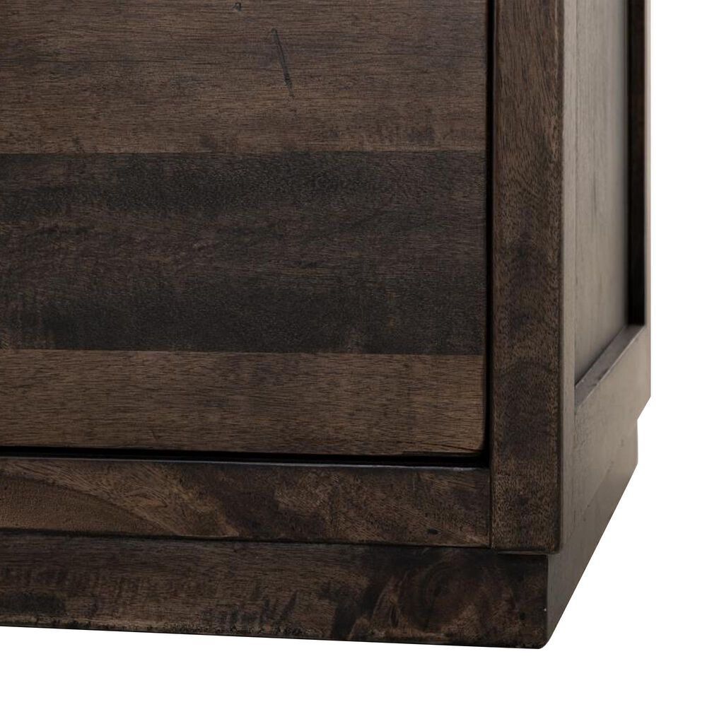 Fallridge Mezquite Black 5 Piece King Panel Bedroom Set in Black Natural Grain, , large