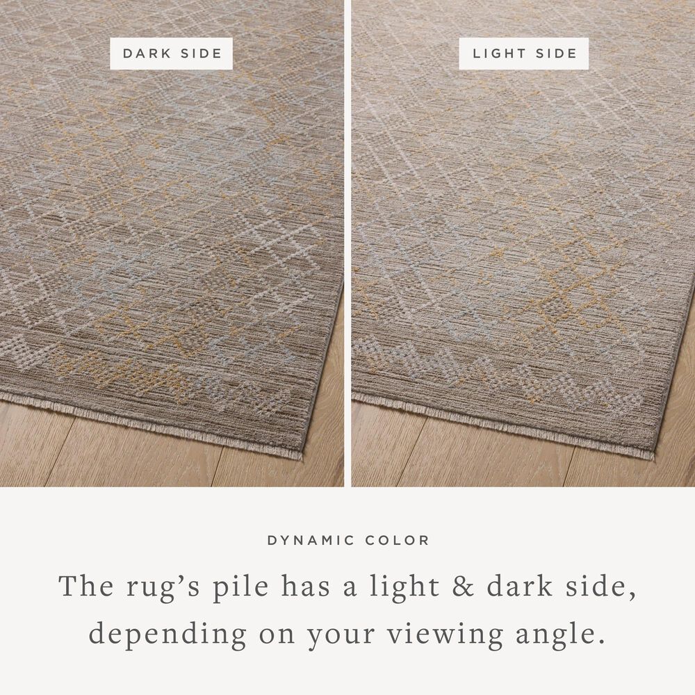 Amber Lewis x Loloi Cali 6&#39;7&quot; x 9&#39;2&quot; Taupe and Multicolor Area Rug, , large