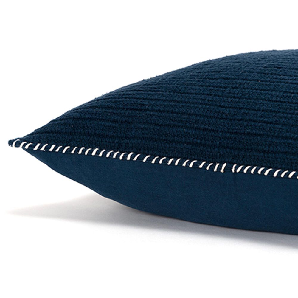 Rizzy Home 22&quot; x 22&quot; Down Filled Throw  Pillow in Navy, , large