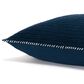Rizzy Home 22" x 22" Down Filled Throw  Pillow in Navy, , large