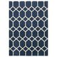 Central Oriental Salinas Zion Sail Blue and Buff 5" x 7" Area Rug, , large