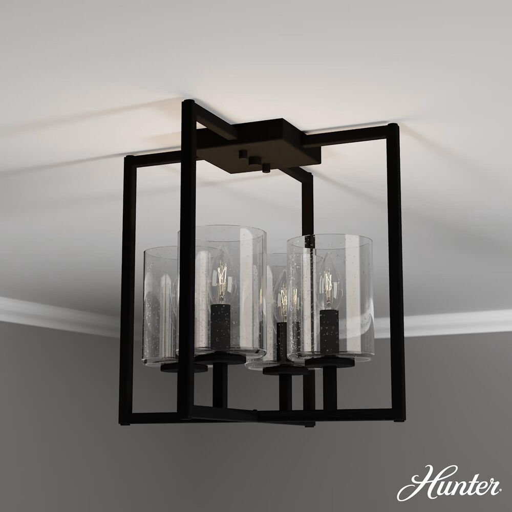 Hunter Kerrison 4-Light Flush Mount in Natural Iron, , large