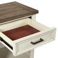 Riva Ridge Caraway 1 Drawer Nightstand in Aged Ivory, , large
