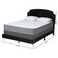 Baxton Studio Oxley Queen Panel Upholstered Bed in Gold, , large