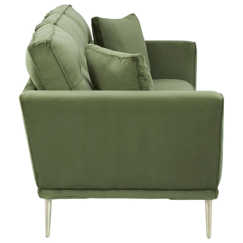 37B Macleary Sofa in Moss Velvet Nebraska Furniture Mart