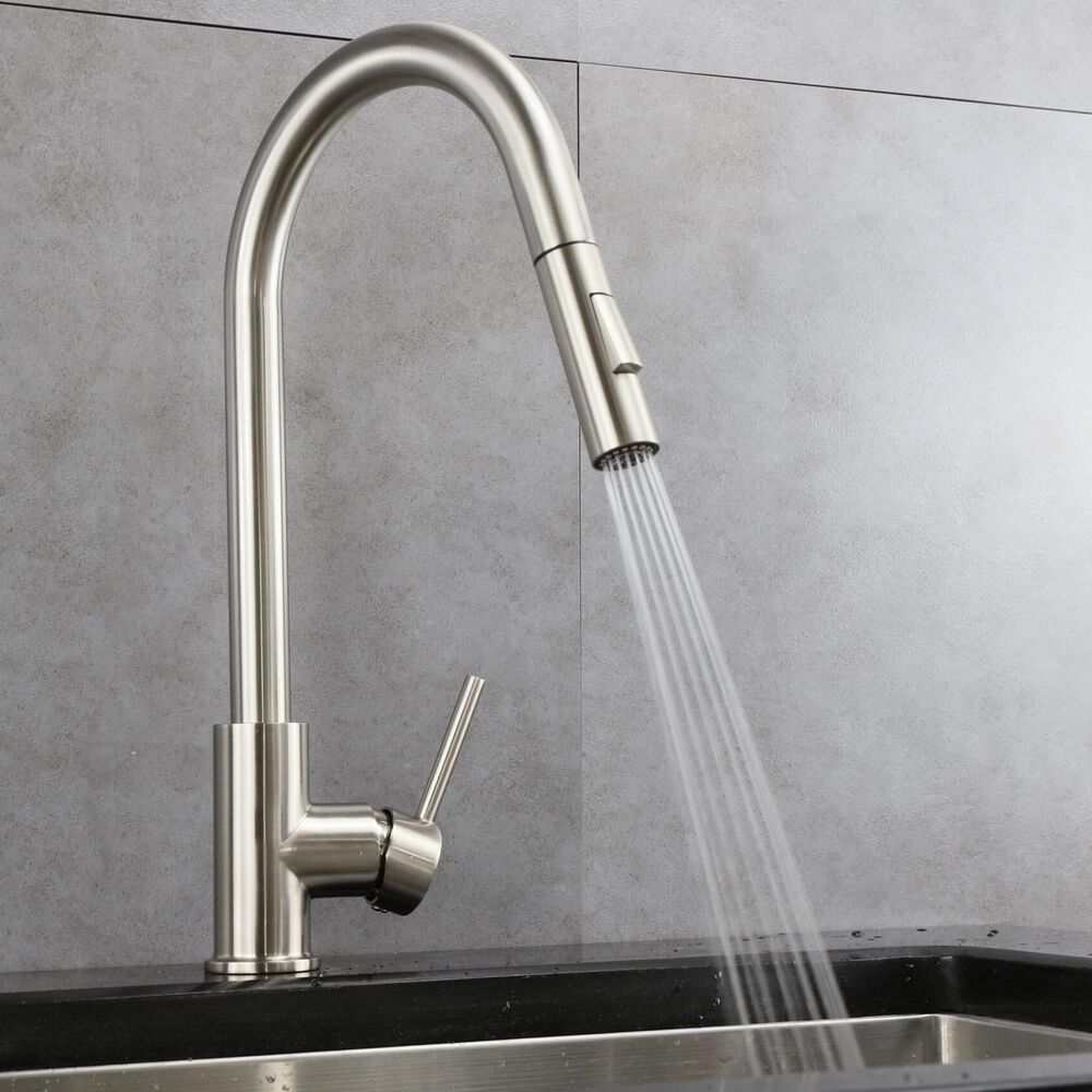 Lexora Home Olivi Brass Kitchen Faucet with Pull Out ...