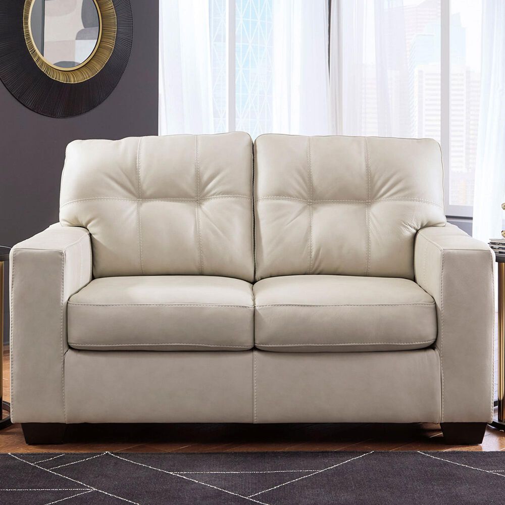 Ashley Santorine Stationary Loveseat in Bone, , large