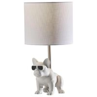 Adesso Sunny Dog Table Lamp in White